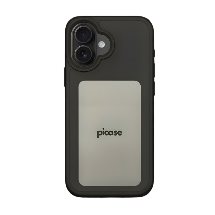 Picase Essential - iPhone 16 Plus Case - Charcoal Black